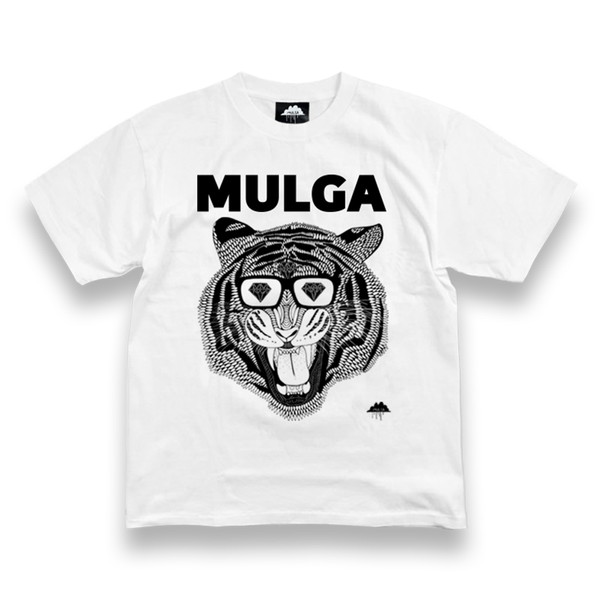 [モルガ]Tシャツ　Gino the Tiger　（ホワイト）　Mサイズ