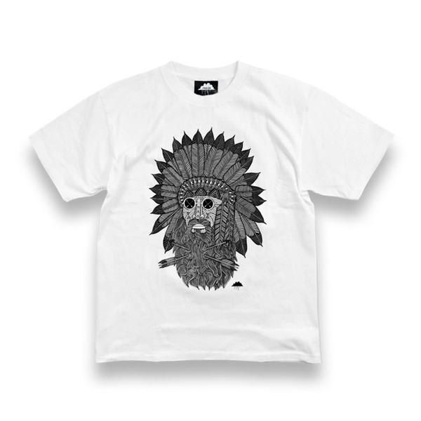 [モルガ]Tシャツ　Chief Great Beard　（ホワイト）　Lサイズ