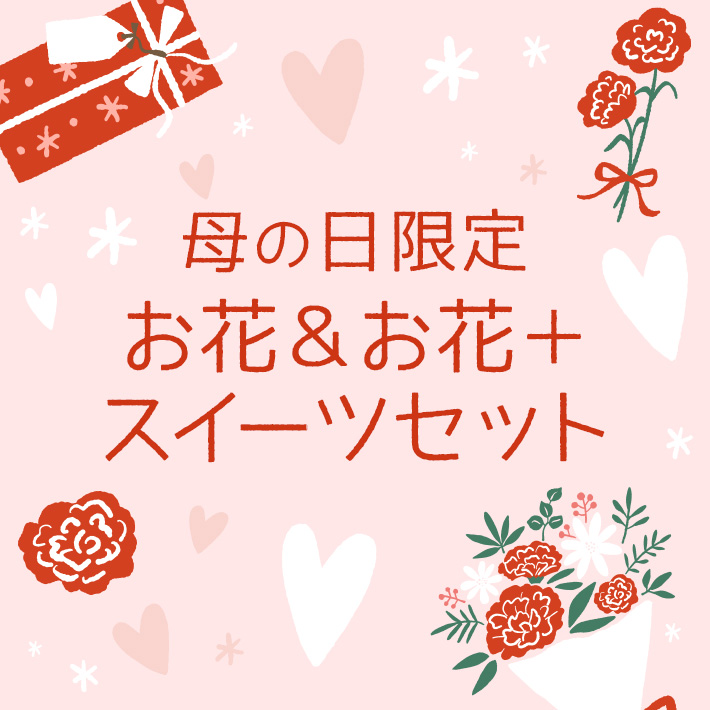 母の日お花＆お花＋スイーツセット