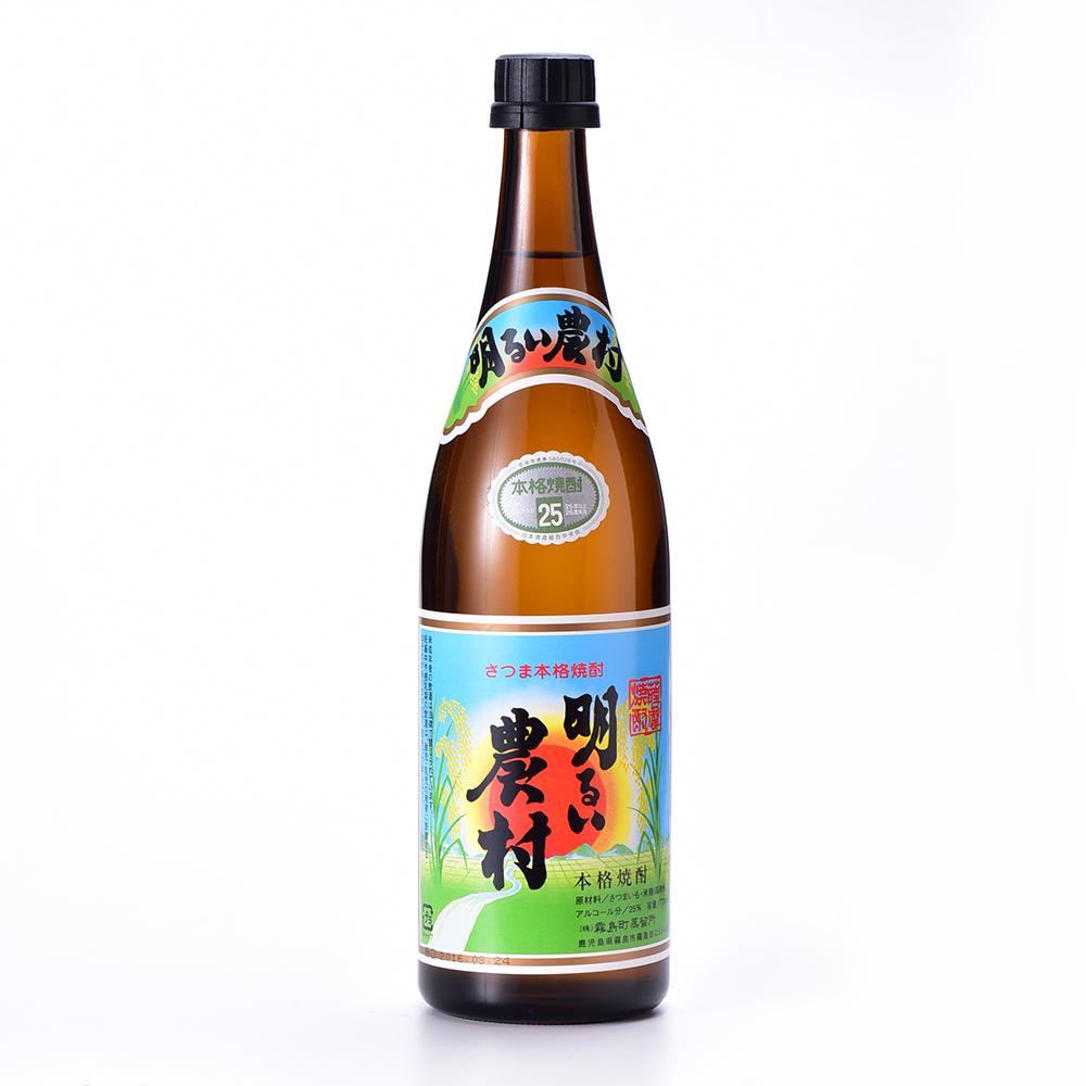 明るい農村 25度 焼酎 霧島町蒸留所　1800ml×5本 明るい農村 芋焼酎25度 1.8L