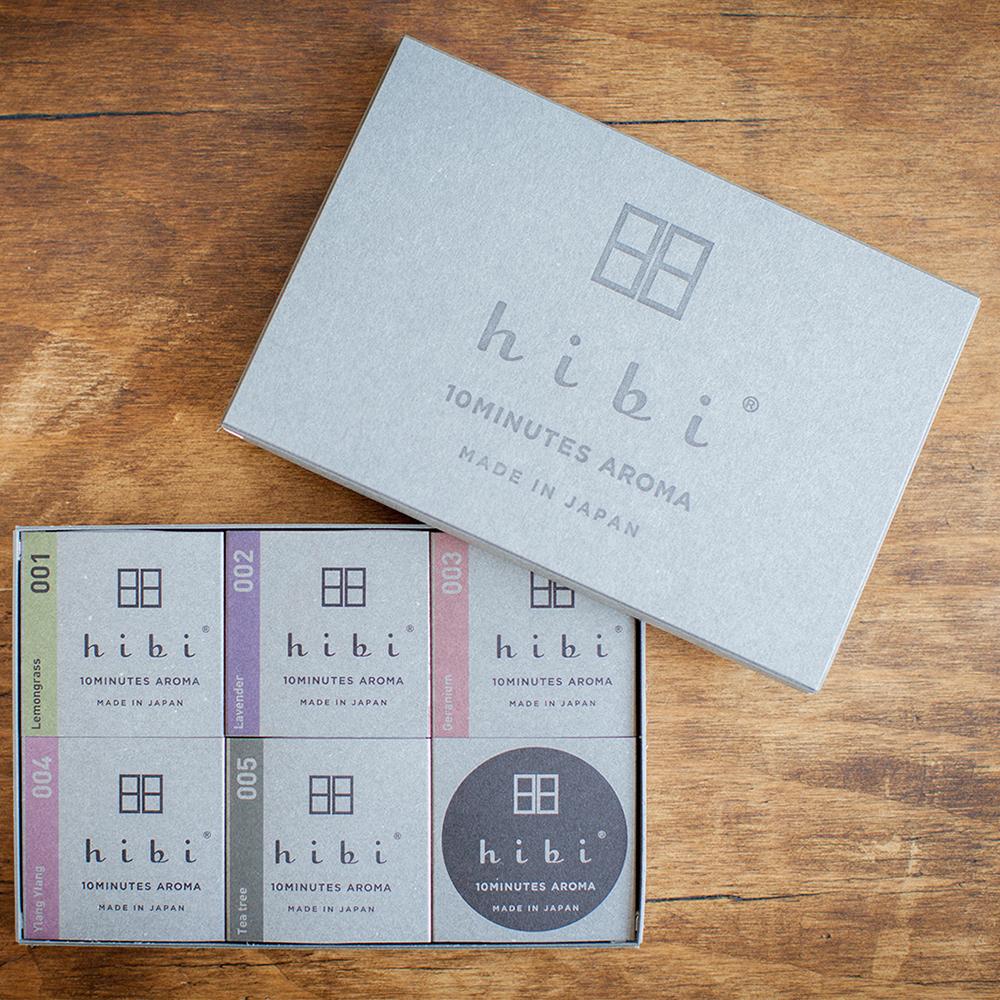 【特価商品】Hibi 10MINUTES AROMA 5種の香りギフトボックス 5種の香り ギフトボックス（袋選択/メッセージカード付）_ | hibi