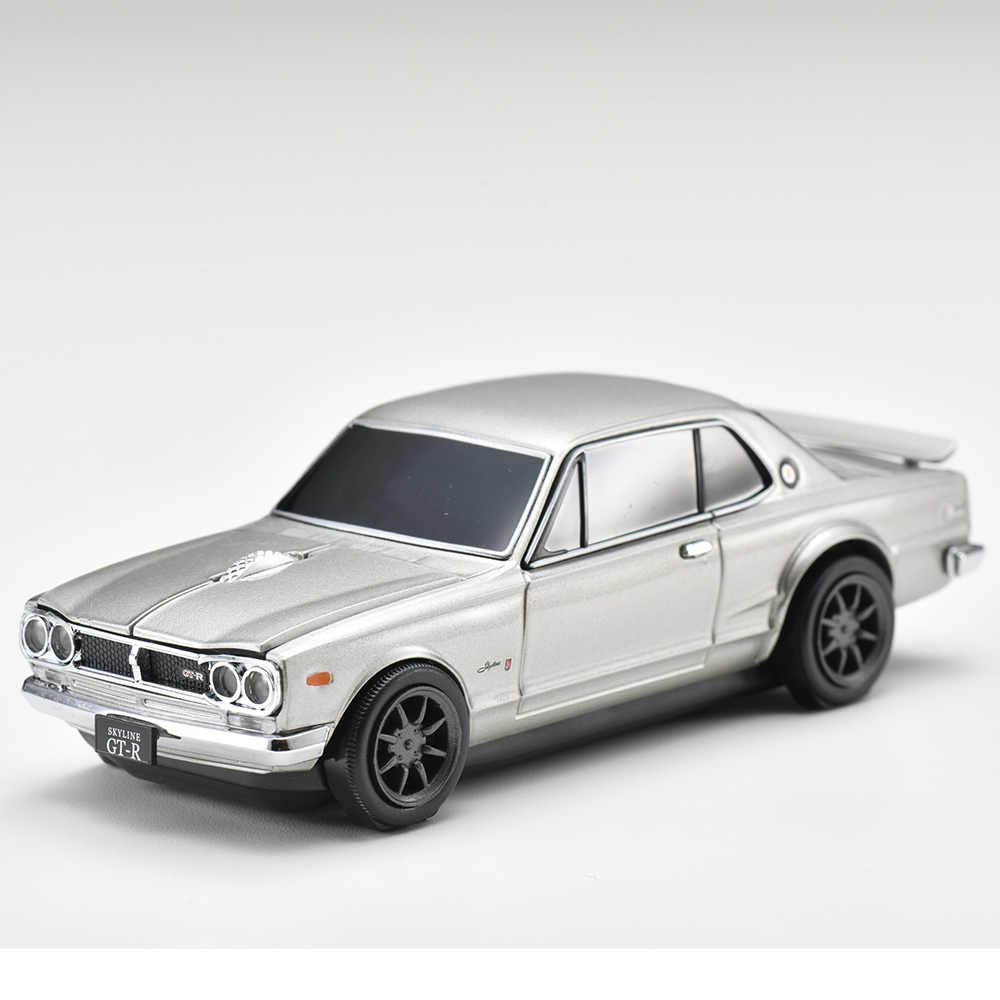 無線マウス 日産スカイライン2000GT-R シルバー: リビング