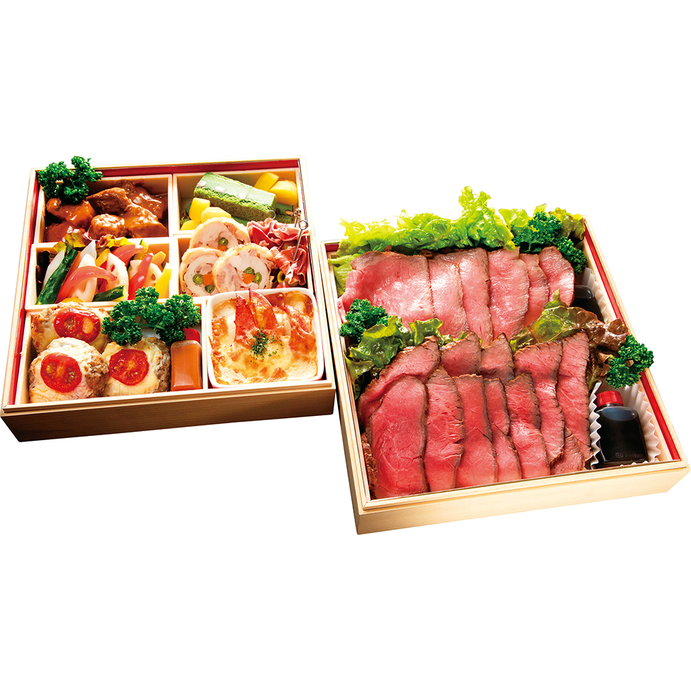 035 [ステーキハウス蜂] 特製洋風おせち(蜂30): フード・スイーツ