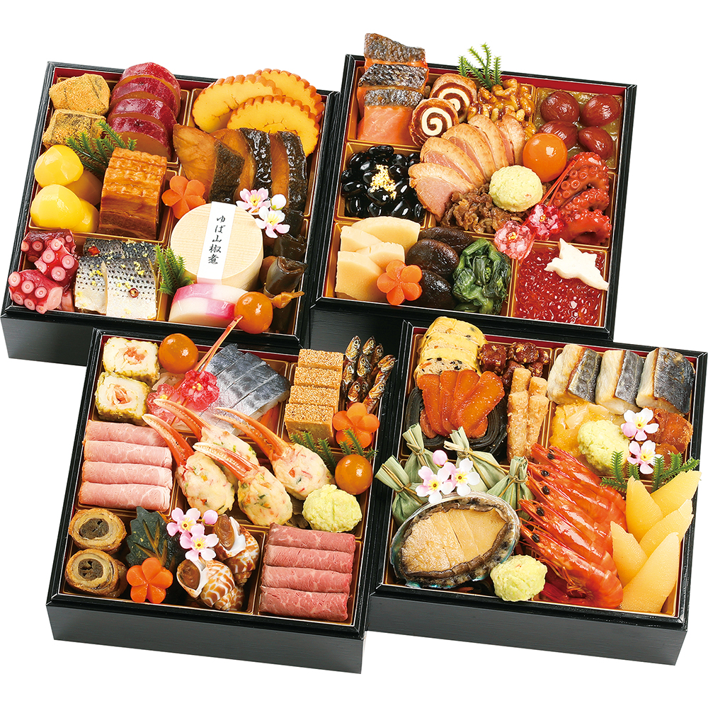 225 [雨月茶屋] 京都 雨月茶屋 和風四段重(雨月27.5): フード