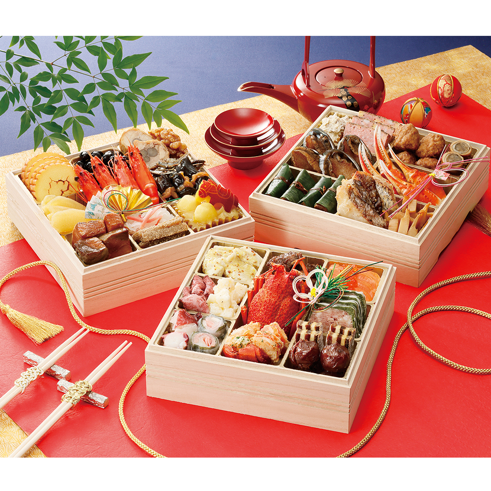 259 [JR九州ステーションホテル小倉] 和洋おせち三段重「極