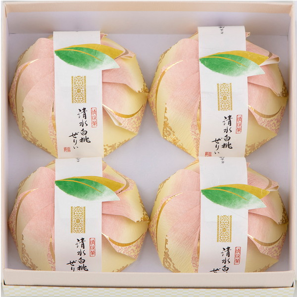 [宗家 源 吉兆庵] 清水白桃ぜりぃ（4入） ＳＨ-38