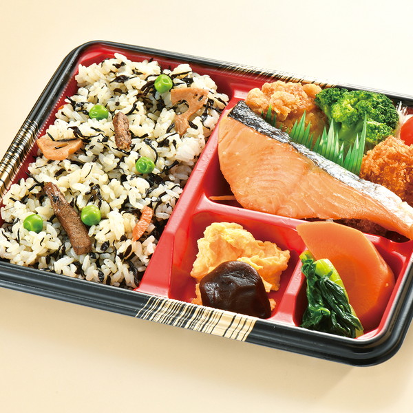 [柿安ダイニング] ひじきご飯と銀鮭の塩焼き弁当 (1個)　～ネットデパ地下