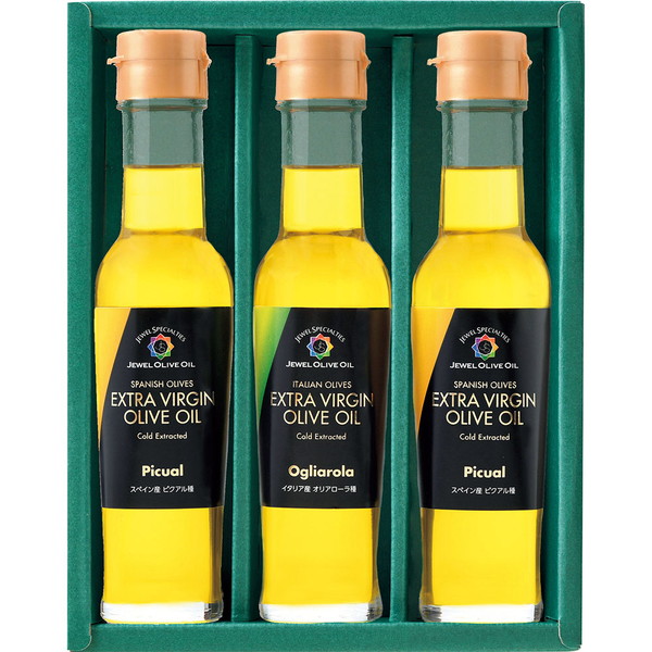[ジュエルオリーブオイル] 単一品種エキストラバージンオリーブオイル２種セット [ＪＺ３０Ａ]