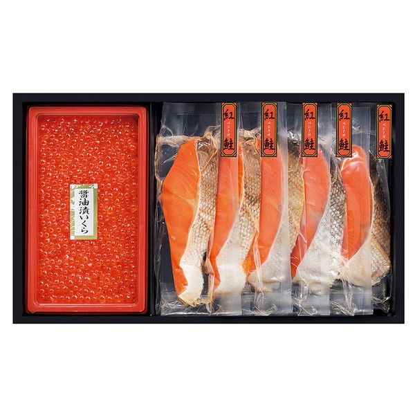 [二幸] 紅鮭切身・いくら醤油漬詰合せ [KS50]