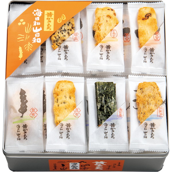 [王様堂本店] 昔かきもち「海日和山日和」 [OM50]