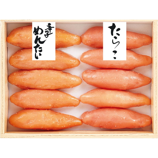 [福さ屋] 無着色辛子明太子・無着色たらこ詰合せ [SL50G]