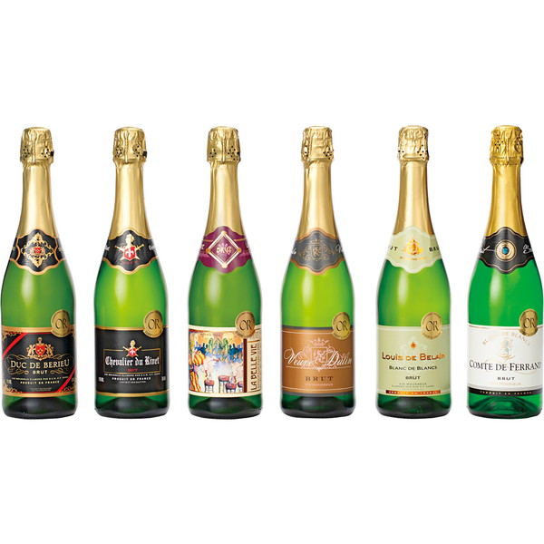 ご自宅用 フランス金賞受賞スパークリングワイン６本セット [HK-6C]
