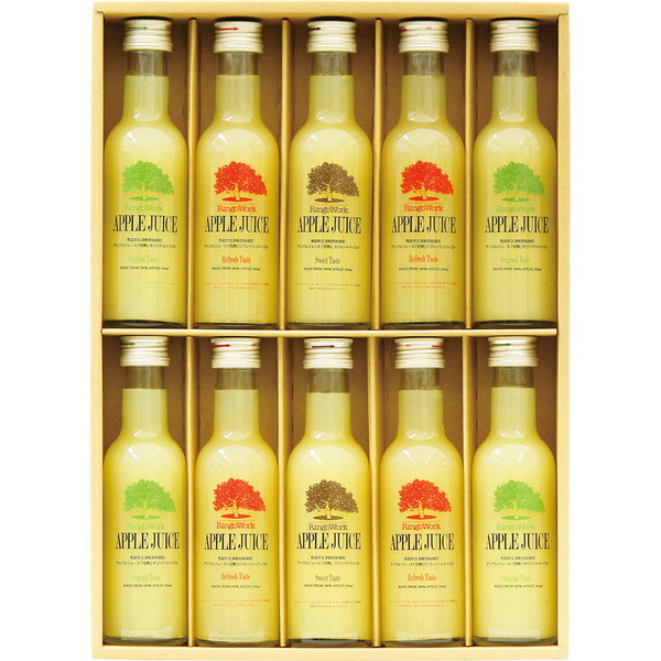 [青森板柳町りんごワーク] [完熟] アップルジュース ミニボトルセット [RW40MSEH]
