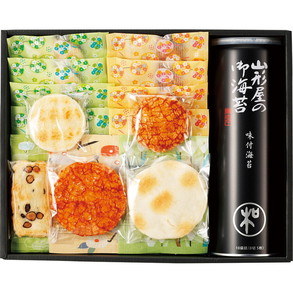 [山形屋海苔] と[えくぼ屋] のおかき [IZDBM]