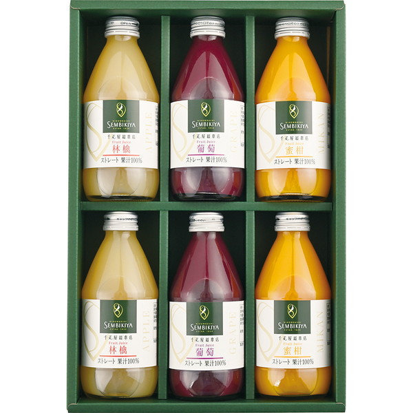 [日本橋 千疋屋総本店] ストレートジュース6本入 [SMJ-6]