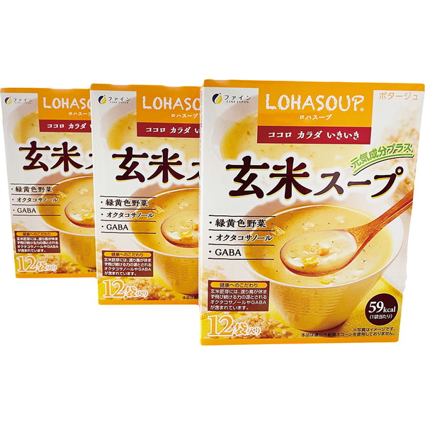 ご自宅用 ロハスープ玄米スープ３個セット [KFS444]
