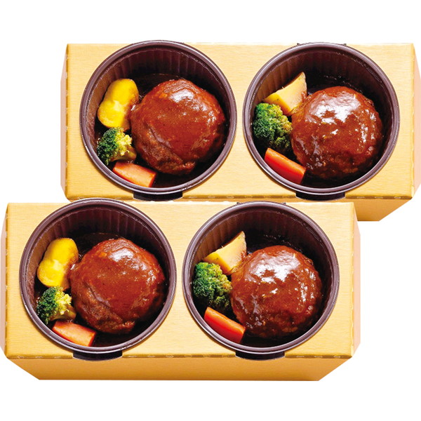 [神戸　のじぎく家] レンジで簡単　神戸牛ハンバーグ[KBHT]