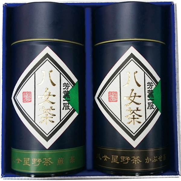 [星乃蔵] 八女星野産煎茶・かぶせ茶詰合せ [ZHK-40]