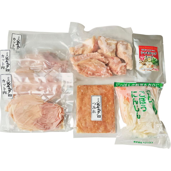 ご自宅用 青森県産地鶏シャモロック鍋セット[GF3N3]