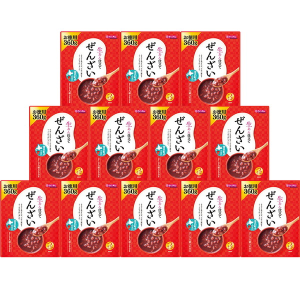 ご自宅用 お徳用生あん仕立てぜんざい360ｇ[TN-AN]