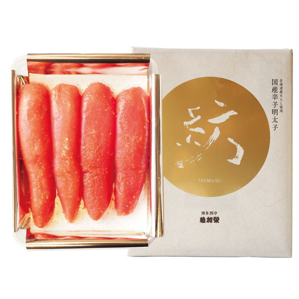 [稚加榮] 化粧箱入り国産辛子明太子 紡 [112003]