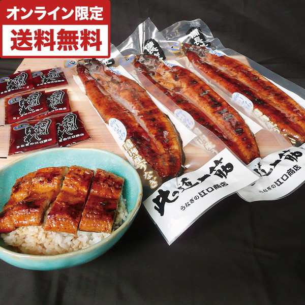 [うなぎの江口商店] 手焼きうなぎ蒲焼詰合せ [Y-135]