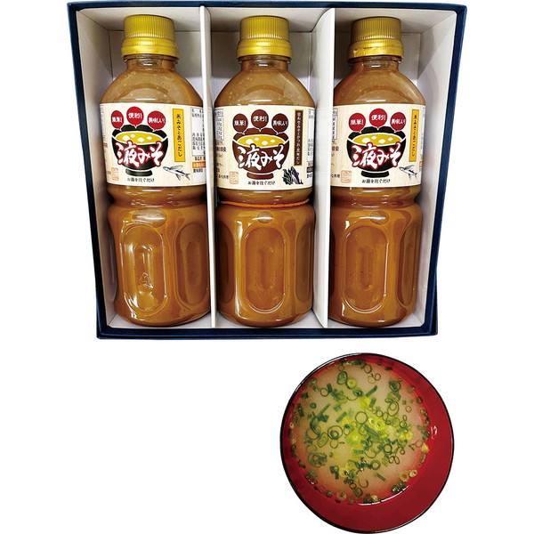 ご自宅用 「アサヒ味噌」 だし入液みそ詰合せ[B-23]