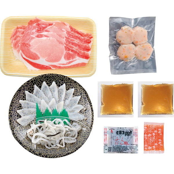 [関とら本店] 海と丘の豚（河豚）しゃぶ食べ比べ [NS-5KZ]