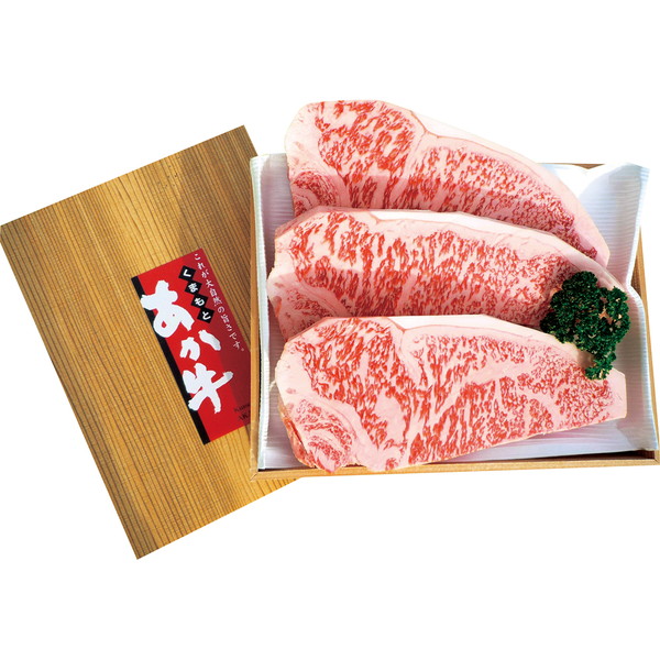 熊本産 熊本和牛あか牛 霜降ステーキ [KMA-10]