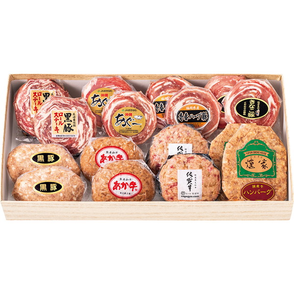 九州ご当地ハンバーグ・ロールステーキ詰合せ [KHR-110]