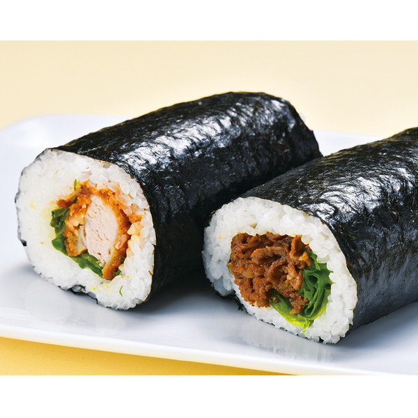 【店頭受取】[かつヰ] 牛めし＆ヒレカツのハーフ＆ハーフ恵方巻 (2本セット)