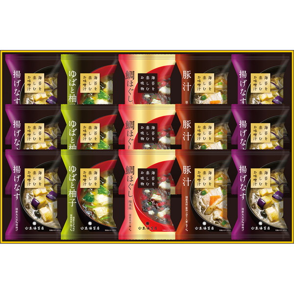 [山本海苔店] 海苔を楽しむお味噌汁・スープ詰合せ [MS3AR]