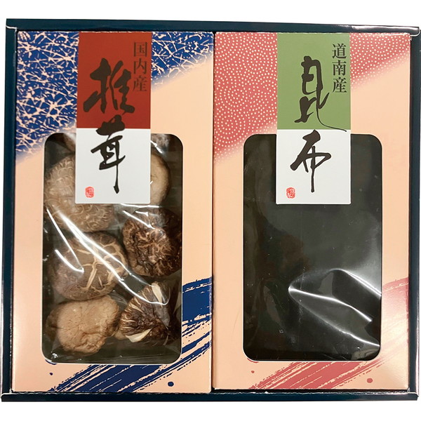 [兼貞物産(株)] 国内産どんこ椎茸・昆布詰合せ [SK-30]