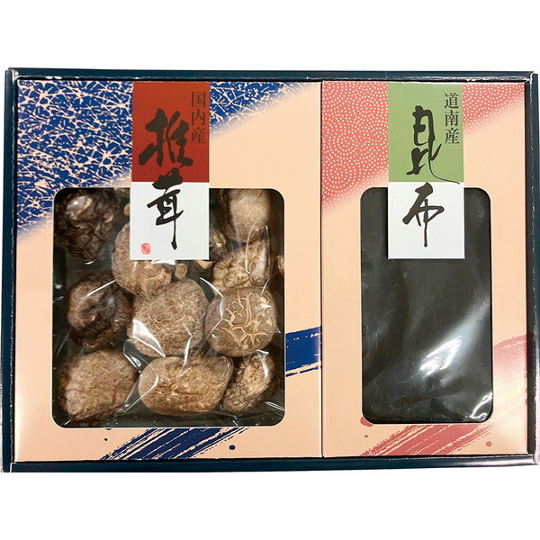 [兼貞物産(株)] 国内産どんこ椎茸・昆布詰合せ [SK-50]