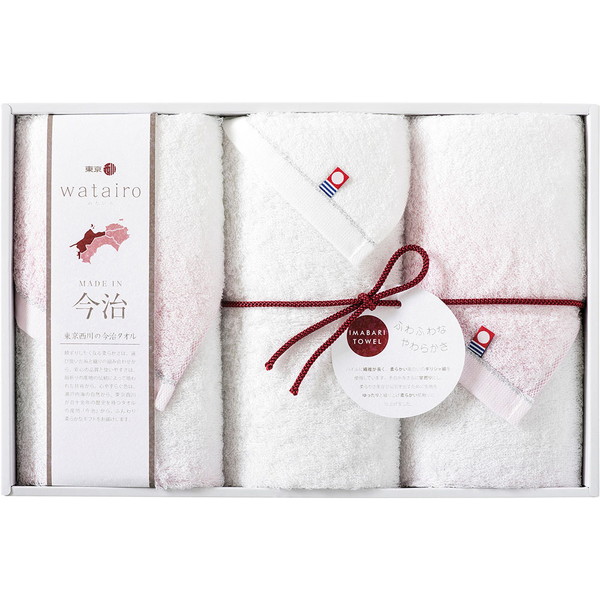 [わたいろ] フェイスタオルセット ピンク [TBF3998011]