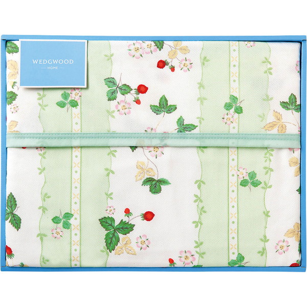 [ウェッジウッド] 綿毛布（毛羽部分） グリーン [FQ82601011]