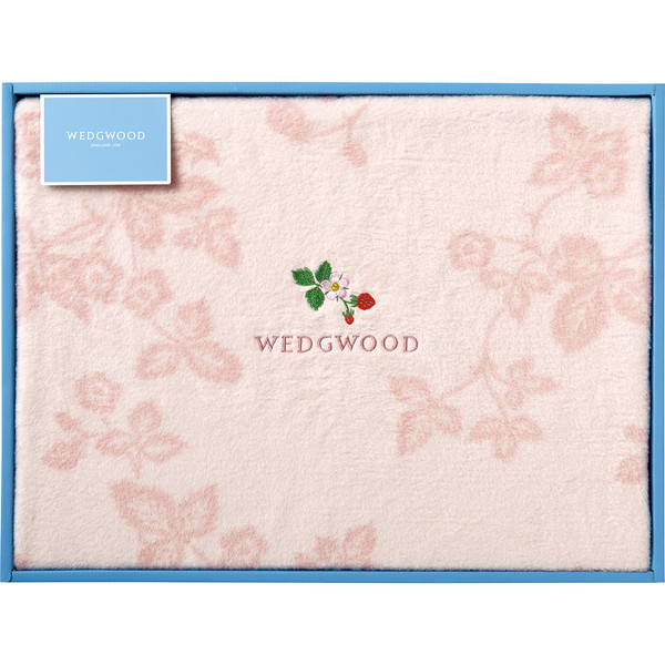 [ウェッジウッド] 綿毛布（毛羽部分） ピンク [FQ82101010]