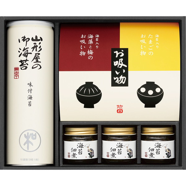 [山形屋海苔店] 海苔・お吸い物・海苔佃煮詰合せ [MTF-300A]