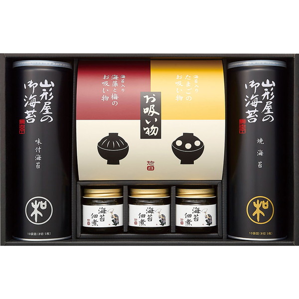 [山形屋海苔店] 海苔・お吸い物・海苔佃煮詰合せ [MTF-500]