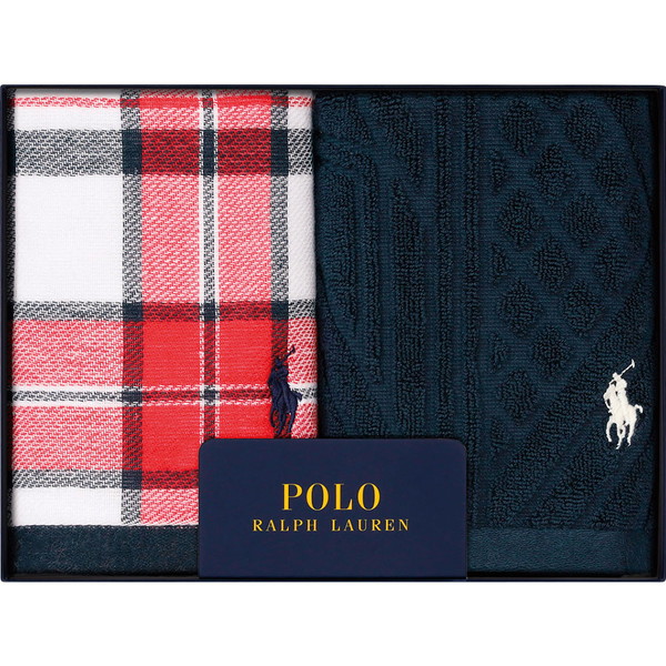 [ラルフローレン] タオルギフト ネイビー [HMPOBATH8O20195]