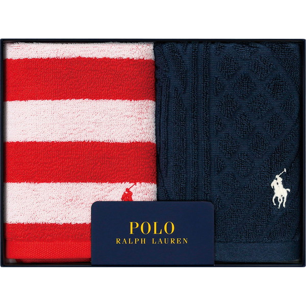 [ラルフローレン] タオルギフト ネイビー [HMPOBATH8O20206]