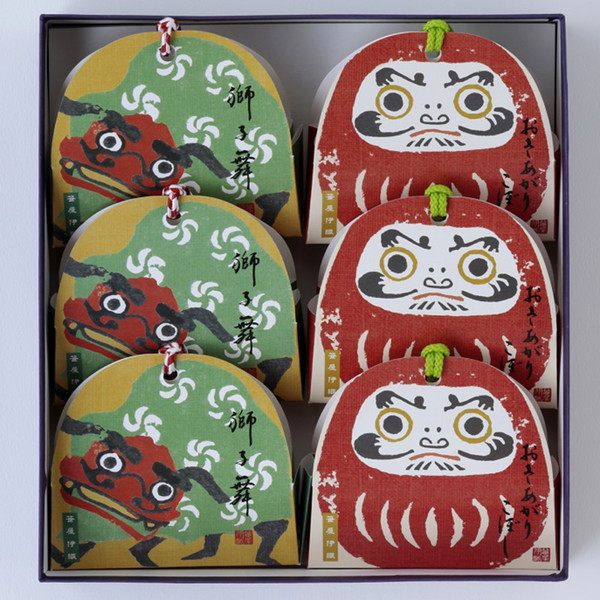 [京菓匠　笹屋伊織] おきあがりこぼし獅子舞