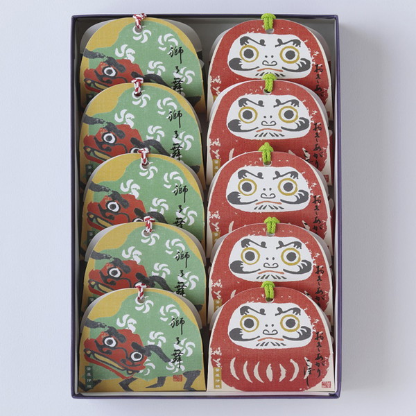 [京菓匠　笹屋伊織] おきあがりこぼし獅子舞