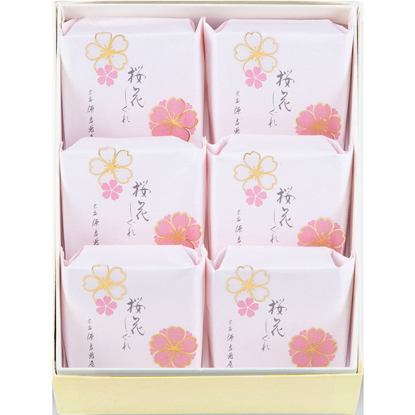 [宗家 源 吉兆庵] 桜花しぐれ（6入） [OS-15]
