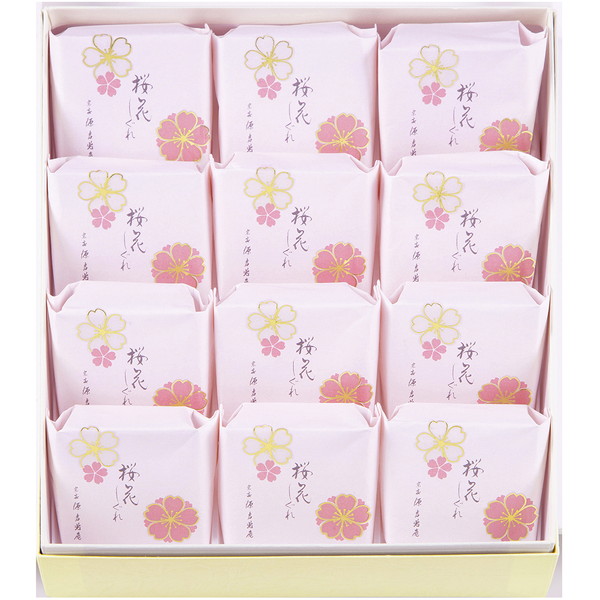 [宗家 源 吉兆庵] 桜花しぐれ（12入） [OS-30]