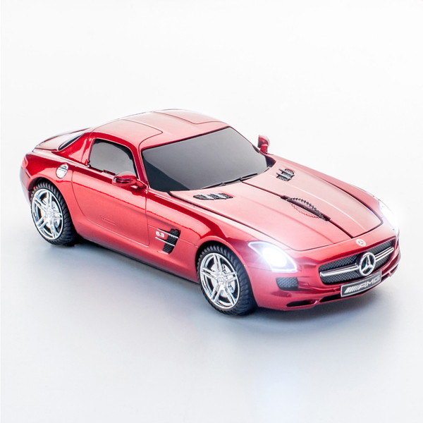 無線マウス　Mercedes　SLS　AMG　サファイアレッド　メルセデス・ベンツ サファイアレッド