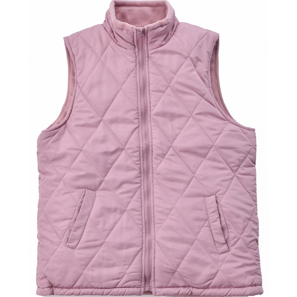キルティングベスト ピンク×ピンク M～L