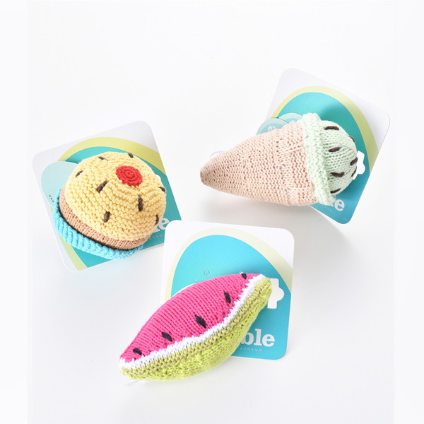 [ぺブル] ベビーラトル3点セット　A