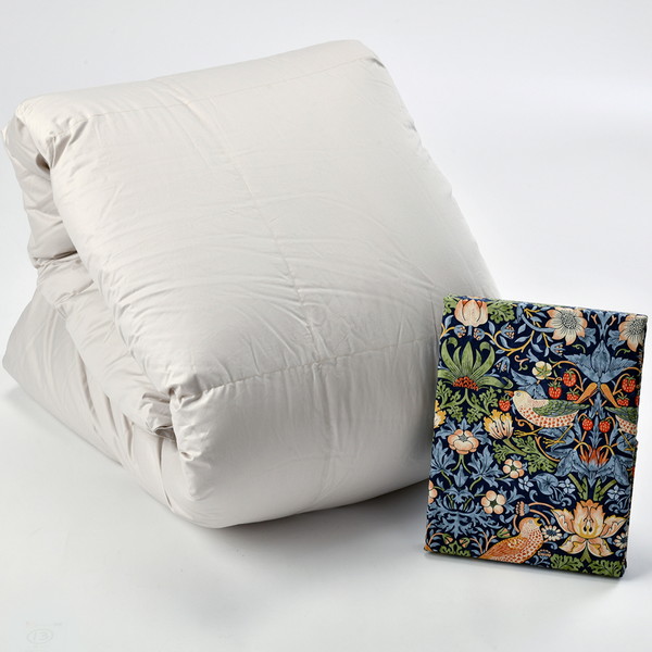 [西川] 　羽毛ふとん・掛けふとんカバーセット 掛けふとんけカバー(ネイビー)