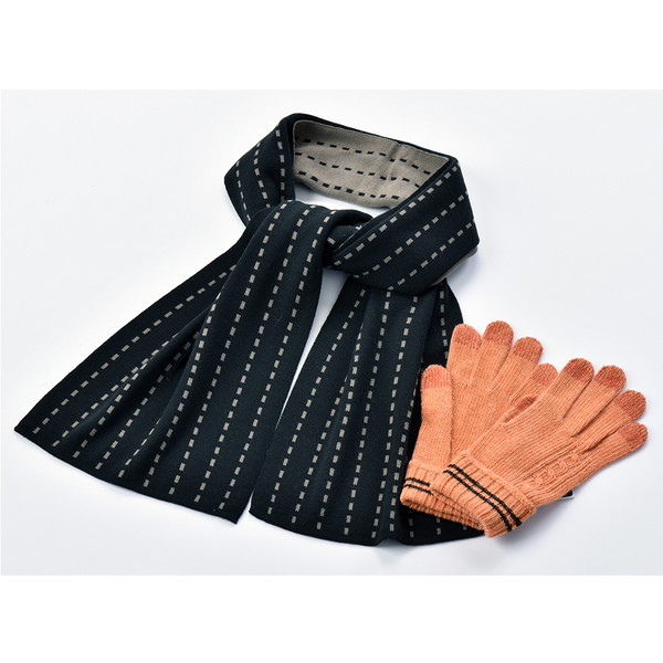 ニット手袋・マフラーセットＣ